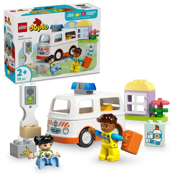 Set Construcție LEGO 10447 Ambulanță și Șofer - imagine 2
