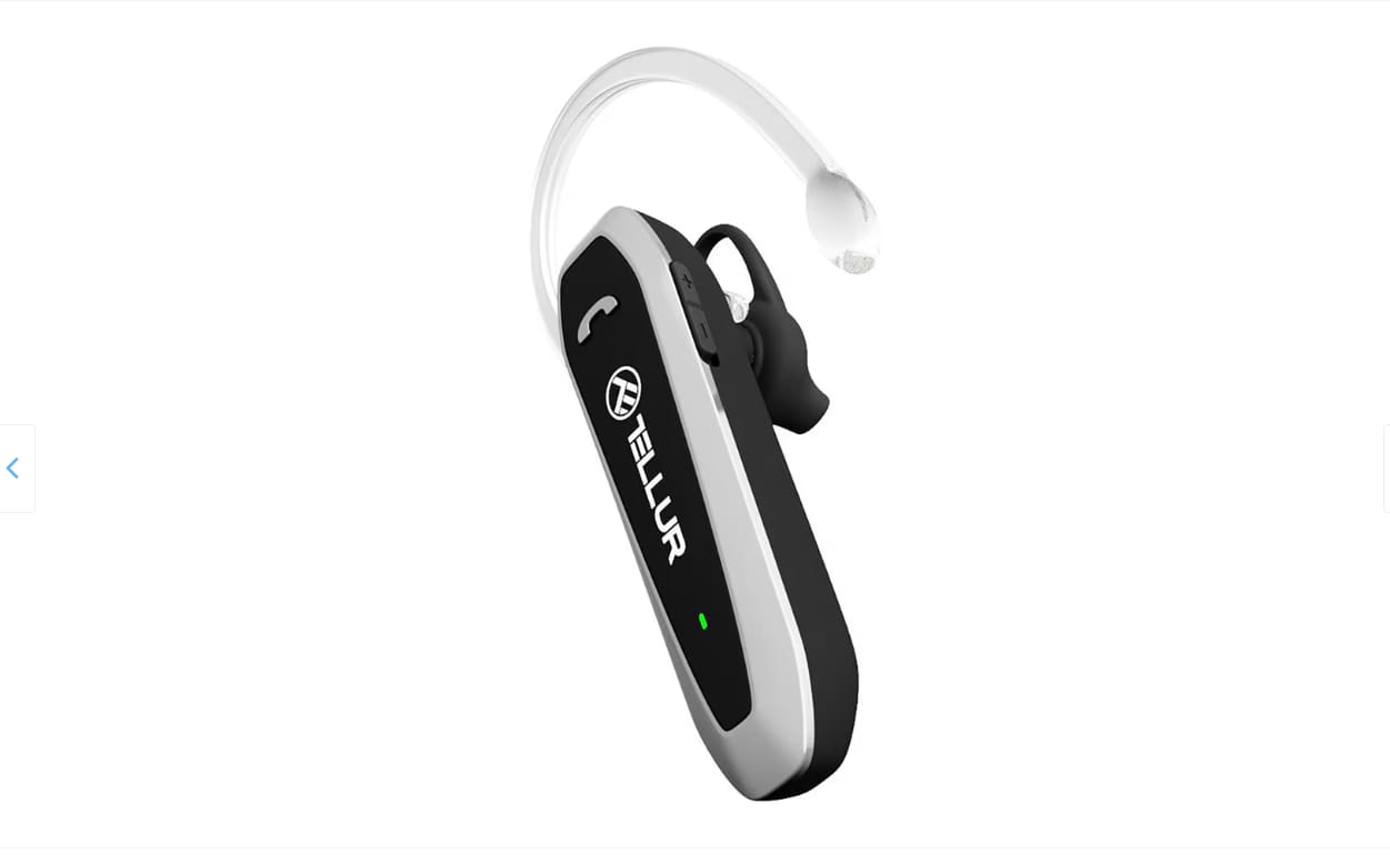 Cască Bluetooth TELLUR Vox 100 22 Ore Vorbire Negru TLL511531