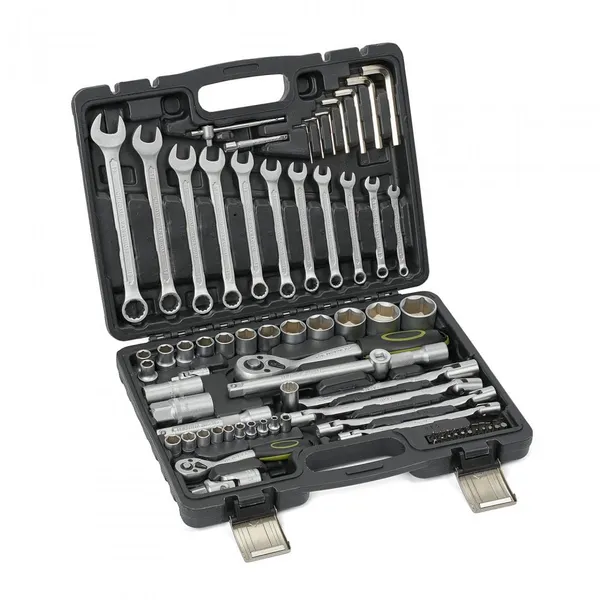 Trusă Chei HEINNER 77 Piese 1/4"&1/2" CR-V CTSM016 - imagine 2