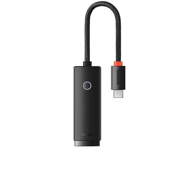 Adaptor Rețea BASEUS Lite USB Type-C la RJ45 Gigabit Negru
