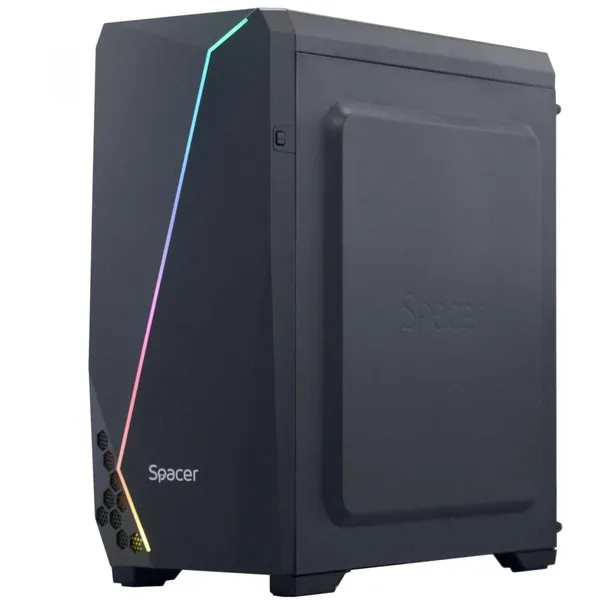 Carcasă PC SPACER Flash SPCS-GC-FLASH ATX MidTower Negru - imagine 4