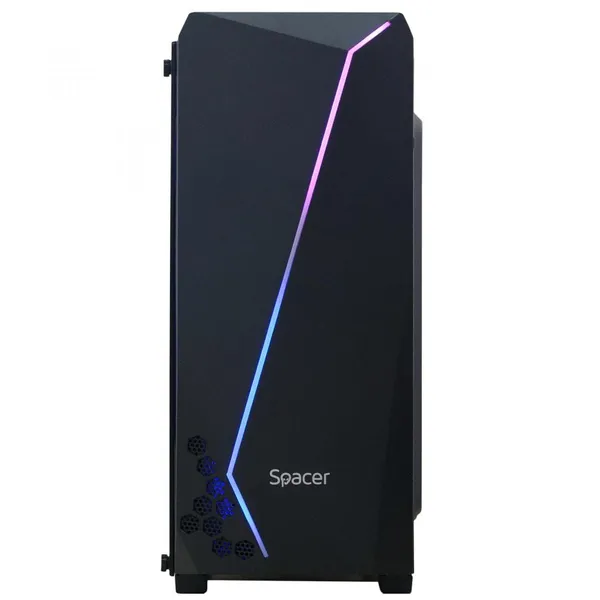 Carcasă PC SPACER Flash SPCS-GC-FLASH ATX MidTower Negru - imagine 2