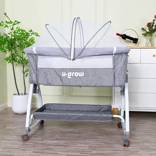 Patut Co-Sleeper U-GROW 2 în 1 cu Funcție de Leagăn - imagine 3