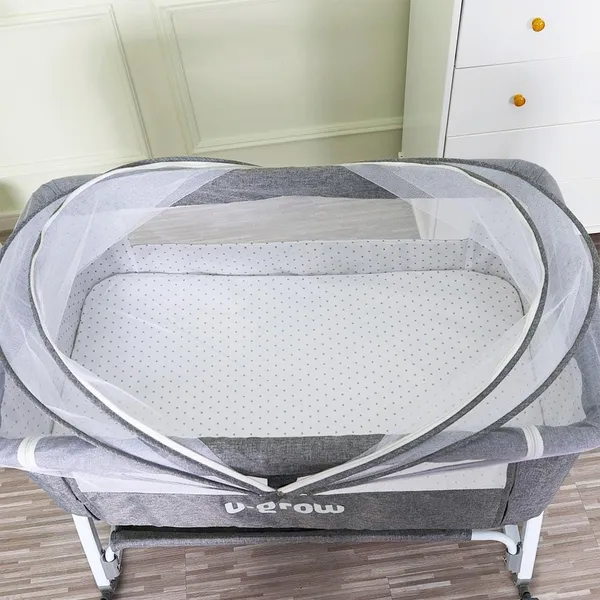 Patut Co-Sleeper U-GROW 2 în 1 cu Funcție de Leagăn - imagine 4