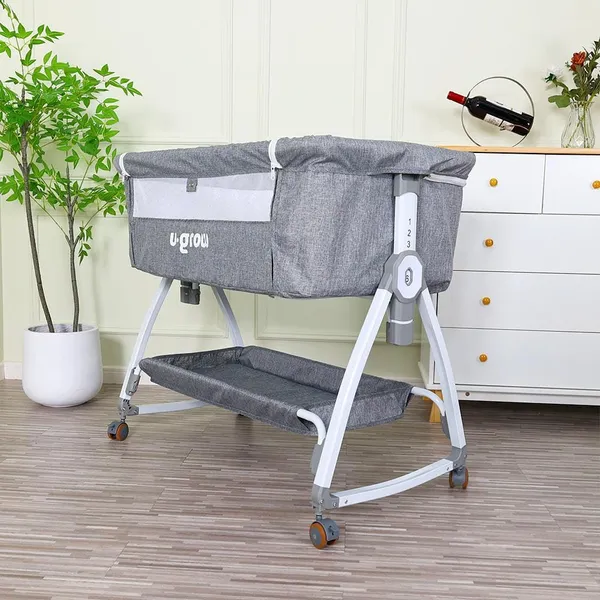 Patut Co-Sleeper U-GROW 2 în 1 cu Funcție de Leagăn - imagine 2