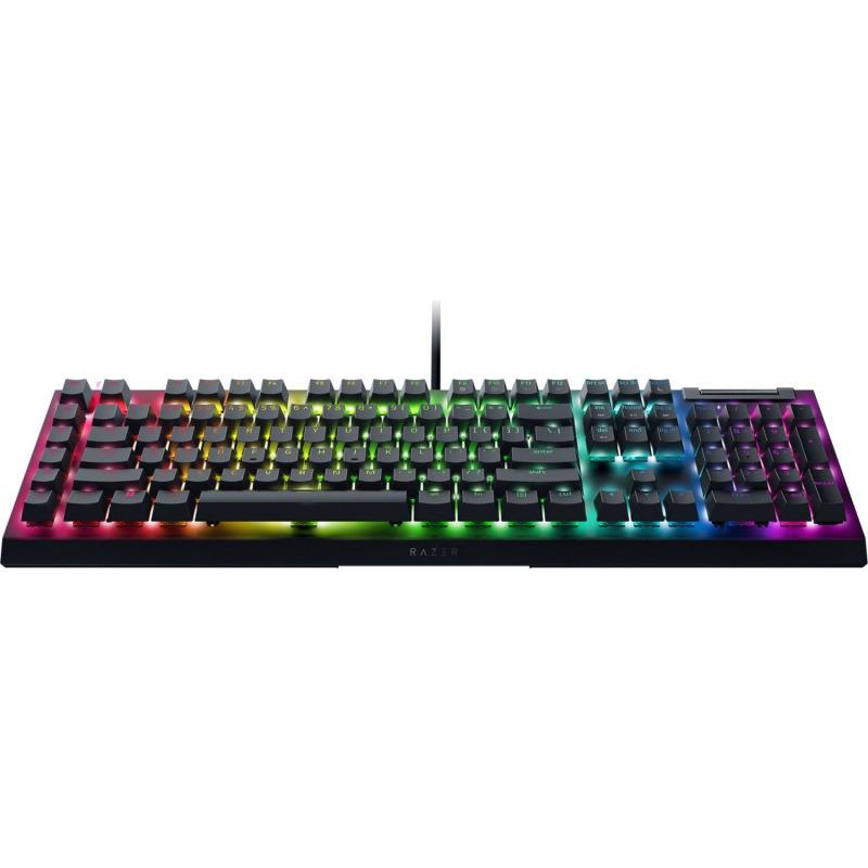 Tastatură mecanică gaming RAZER BlackWidow V4 X Yellow Switch US Negru - imagine 4