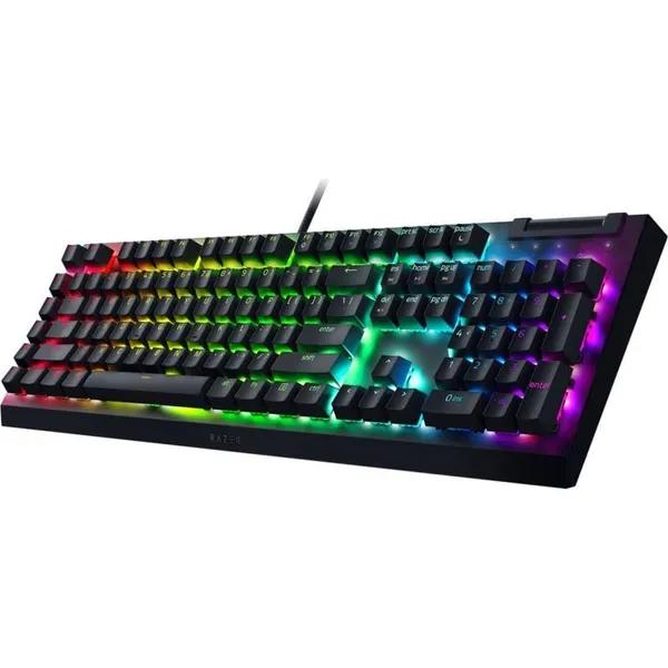 Tastatură Mecanică RAZER BlackWidow V4 X Yellow Switch US Negru - imagine 2