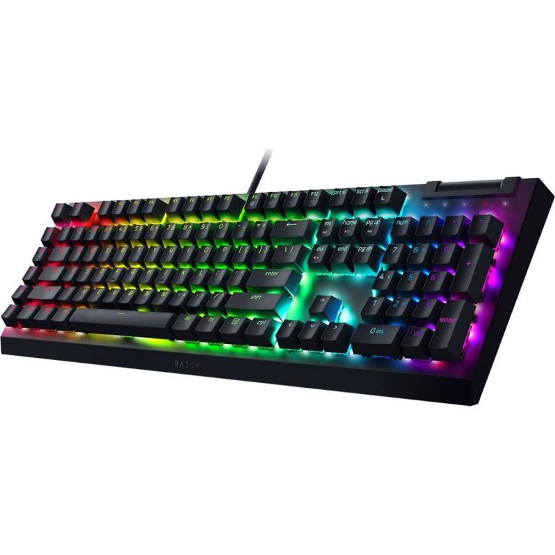 Tastatură mecanică gaming RAZER BlackWidow V4 X Yellow Switch US Negru - imagine 2