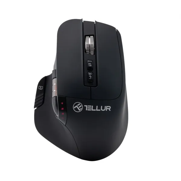 Mouse TELLUR Shade Wireless 3200 DPI Silent Click RGB Negru