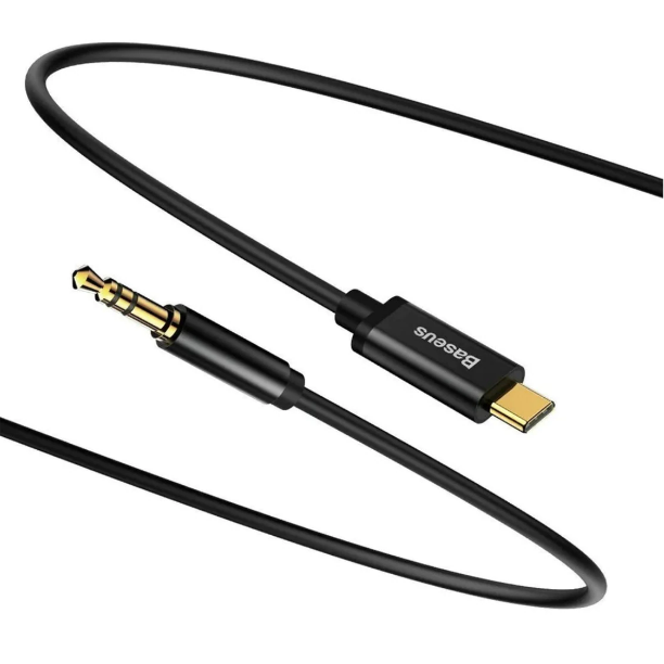 Cablu Audio BASEUS Yiven USB Type-C la Jack 3.5mm 1.2m Negru CAM01-01