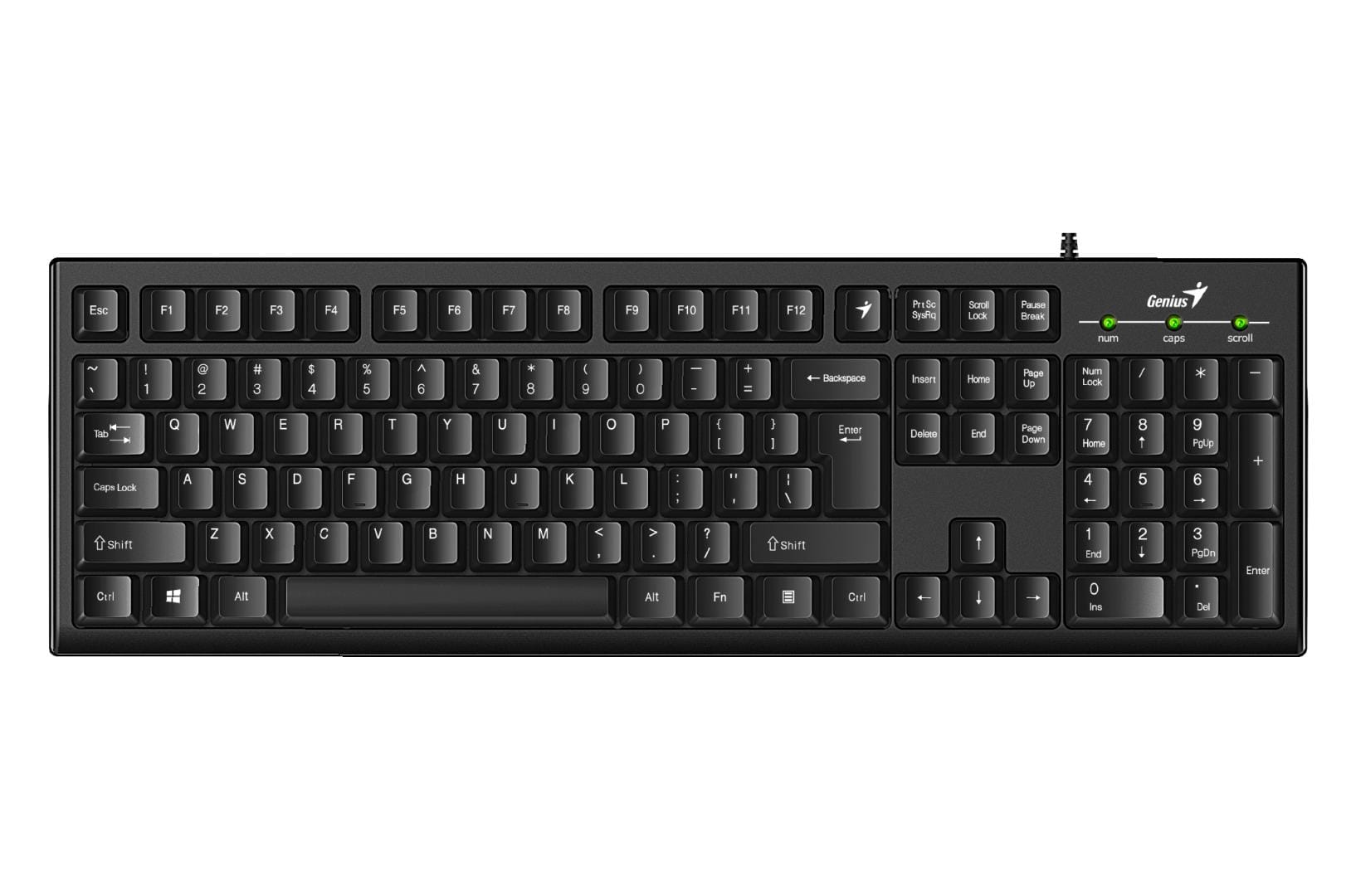 Tastatură GENIUS KB-100 Neagră USB cu Fir