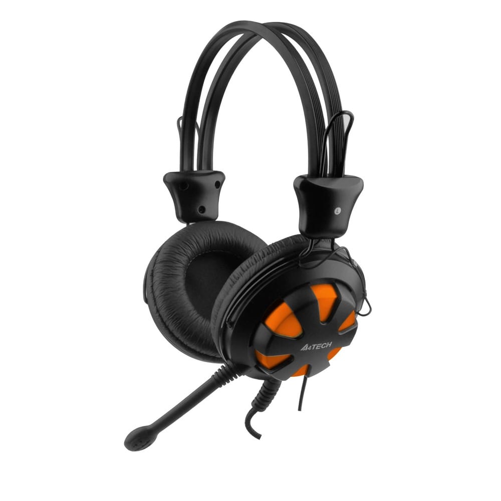 Căști A4TECH HS-28-3 cu Microfon Portocaliu/Negru