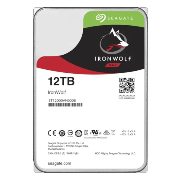 HDD Intern SEAGATE IronWolf 12TB 7200RPM SATA III ST12000VN0008 - imagine 2