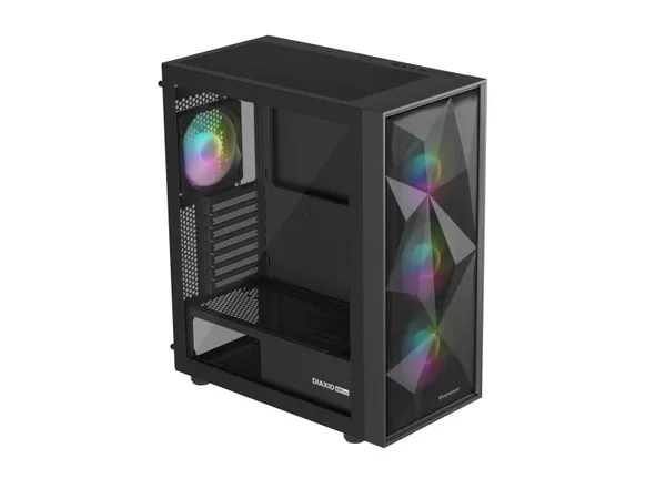 Carcasă PC GENESIS DIAXID 605 Mid Tower ARGB Negru Tempered Glass