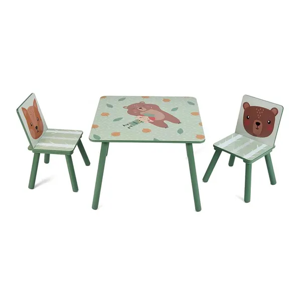 Set Birou și 2 Scaune U-GROW Green Forest UGMBS07-GNF - imagine 4