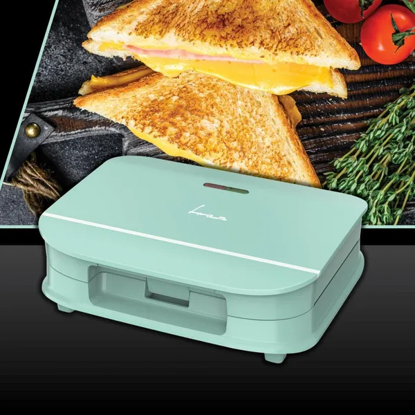 Sandwich Maker FRAM FSM-700GR 700W Verde - imagine 2