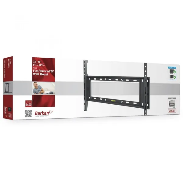 Suport TV de Perete BARKAN E400+.B Fix 32-90 inch Negru - imagine 2