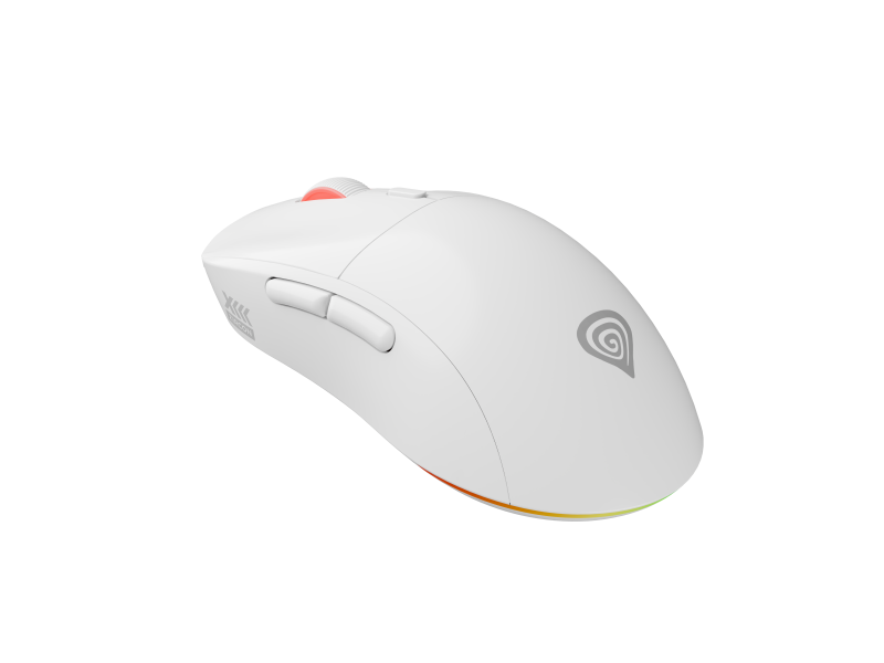Mouse Gaming Wireless GENESIS Zircon XIII 26000 DPI RGB Alb