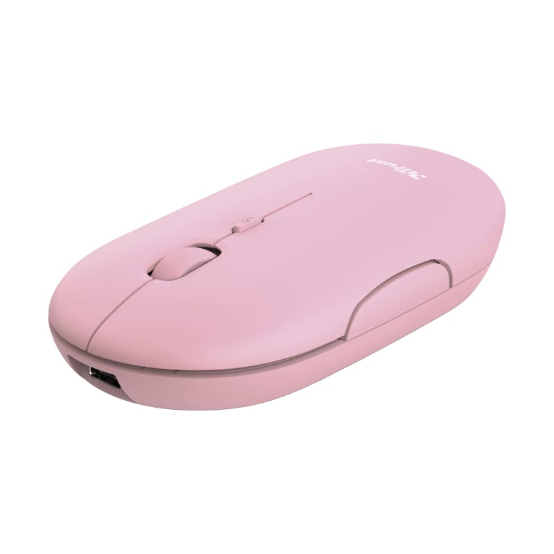 Mouse Wireless TRUST Puck 1600 dpi Roz TR-24125