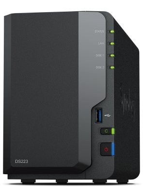 NAS SYNOLOGY DS223 2-Bays 2GB Negru