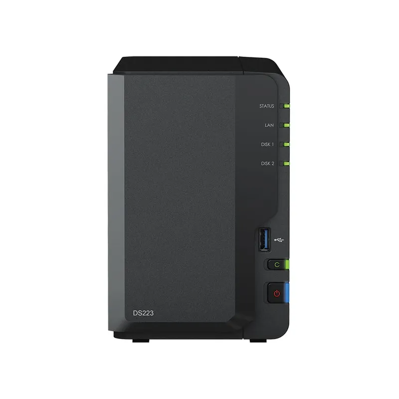 NAS SYNOLOGY DS223 2 Bay 2GB DDR4 Negru - imagine 2