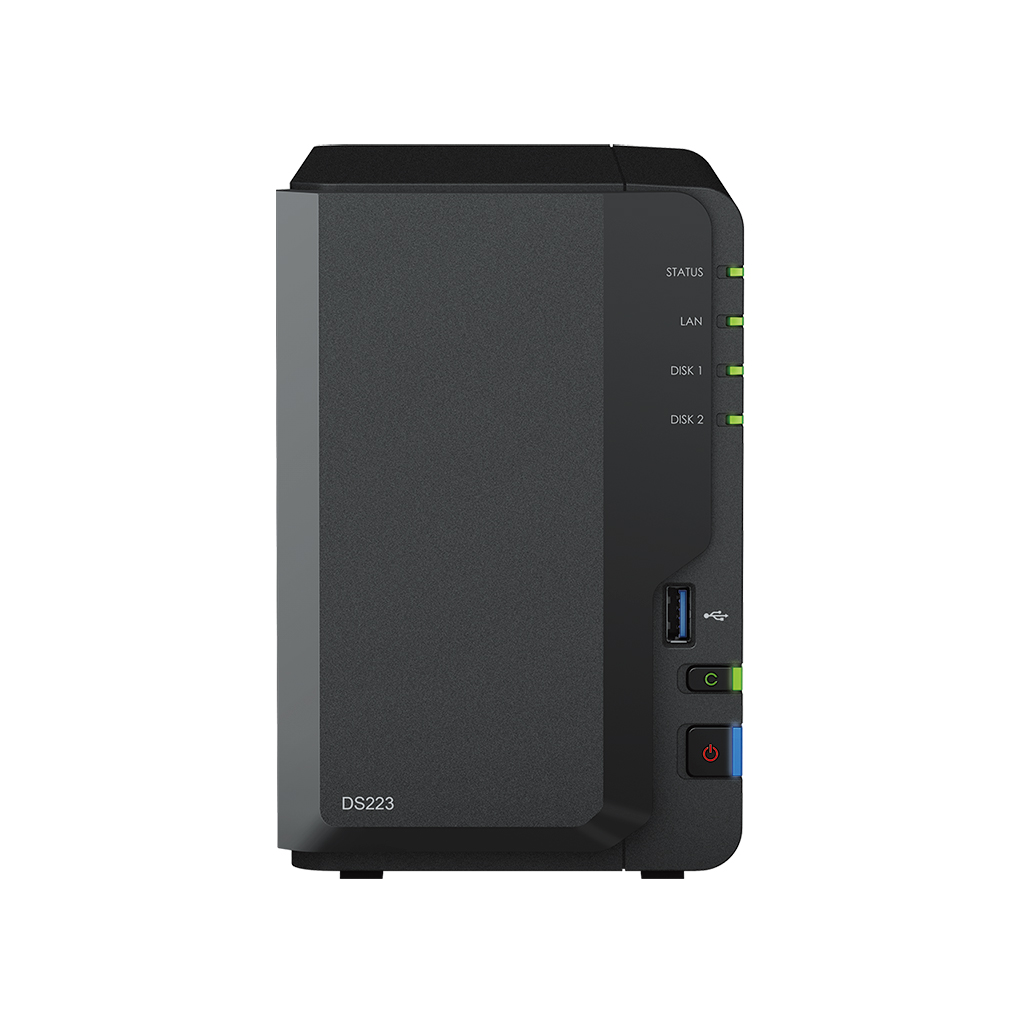 NAS SYNOLOGY DS223 2-Bays 2GB Negru - imagine 2