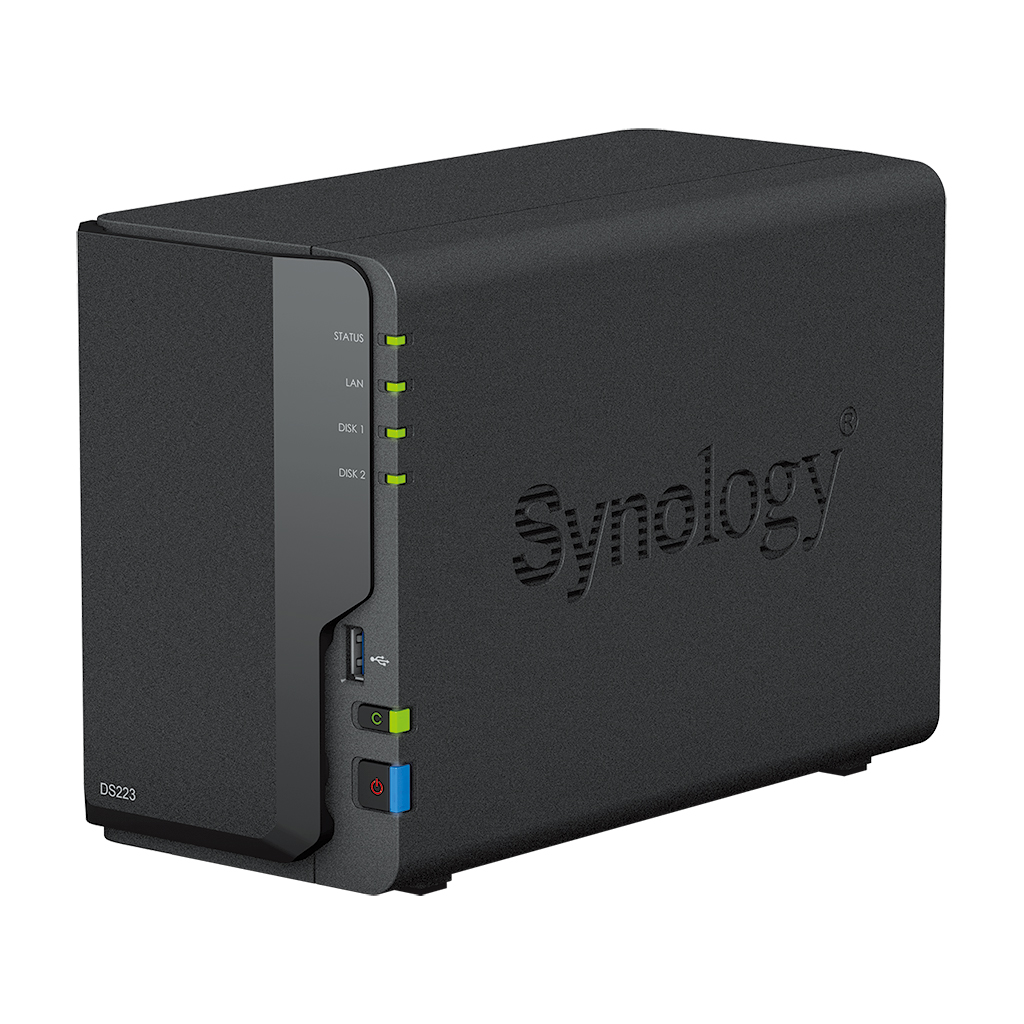 NAS SYNOLOGY DS223 2-Bays 2GB Negru - imagine 3