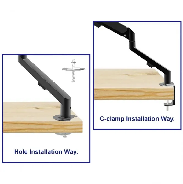 Suport Monitor SERIOUX MM1101 Arc cu Gaz VESA 75x75 100x100 9 kg - imagine 8