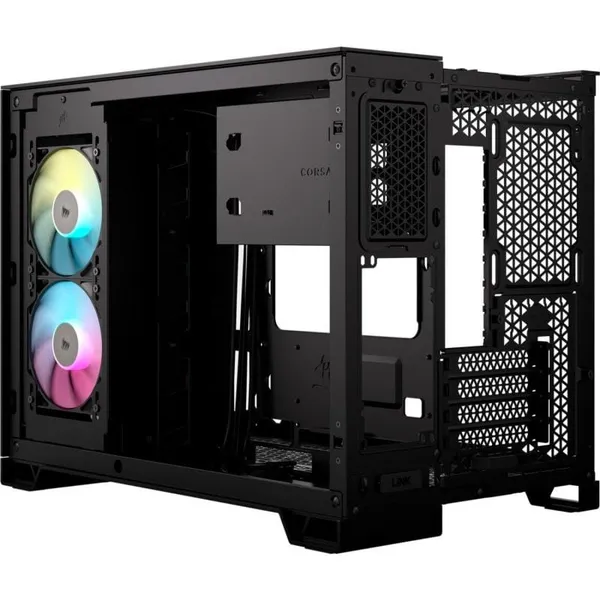 Carcasă PC CORSAIR iCUE LINK 2500X Micro ATX Dual Chamber Negru - imagine 10