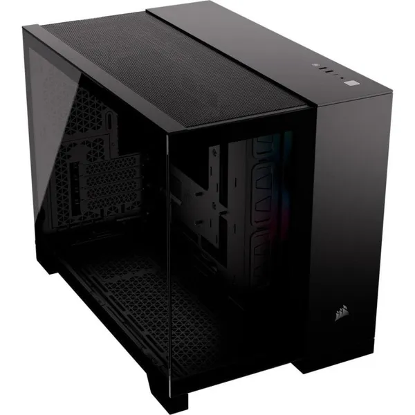 Carcasă PC CORSAIR iCUE LINK 2500X Micro ATX Dual Chamber Negru - imagine 2