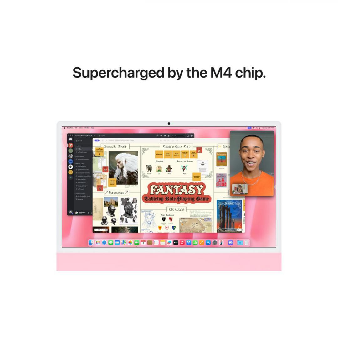 Desktop PC APPLE iMac 24 M4 16GB 256GB Pink - imagine 6