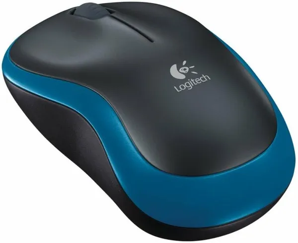 Mouse LOGITECH M185 Wireless Albastru 1000 DPI - imagine 3
