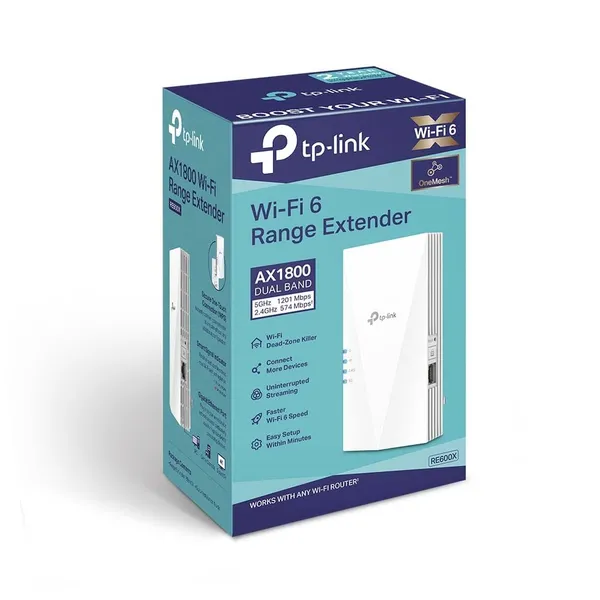 Range Extender TP-LINK RE600X AX1800 Wi-Fi 6 Dual Band - imagine 5