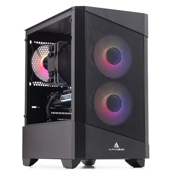 Carcasa PC ALPHAGEAR Monarch RGB Mid Tower Black
