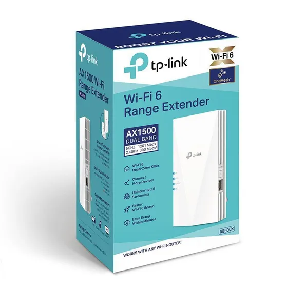 Range Extender TP-LINK RE500X AX1500 Wi-Fi 6 Dual Band - imagine 12