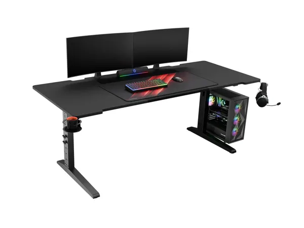 Birou Gaming GENESIS Holm Modular 180 Reglabil RGB Negru