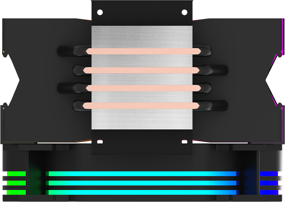 Cooler Procesor AQIRYS URANUS ARGB Negru - imagine 6