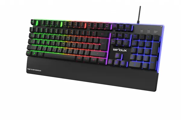 Tastatură Gaming SERIOUX Nexor Iluminată USB Negru SRXK-NEXOR - imagine 3