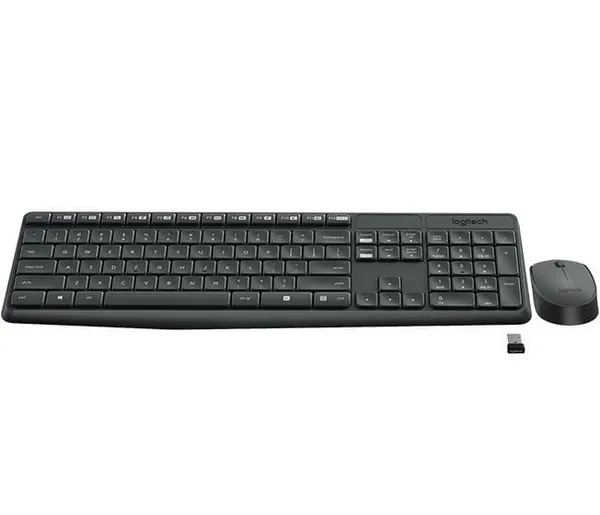 Kit Wireless LOGITECH MK235 Tastatură Multimedia și Mouse Negru - imagine 2