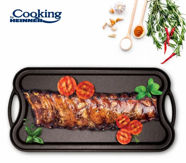 Tavă Grill HEINNER Pura Fontă Pură 51x26x2.5 cm - imagine 4