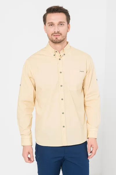 Cămașă Casual Bărbați Beige Mărime S PS2122-14-21B-S