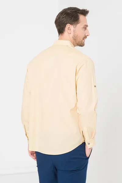 Cămașă Casual Bărbați Beige Mărime S PS2122-14-21B-S - imagine 2