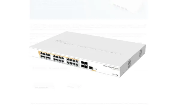 Router Switch MIKROTIK CRS328-24P-4S+RM 24 POE+ - imagine 2