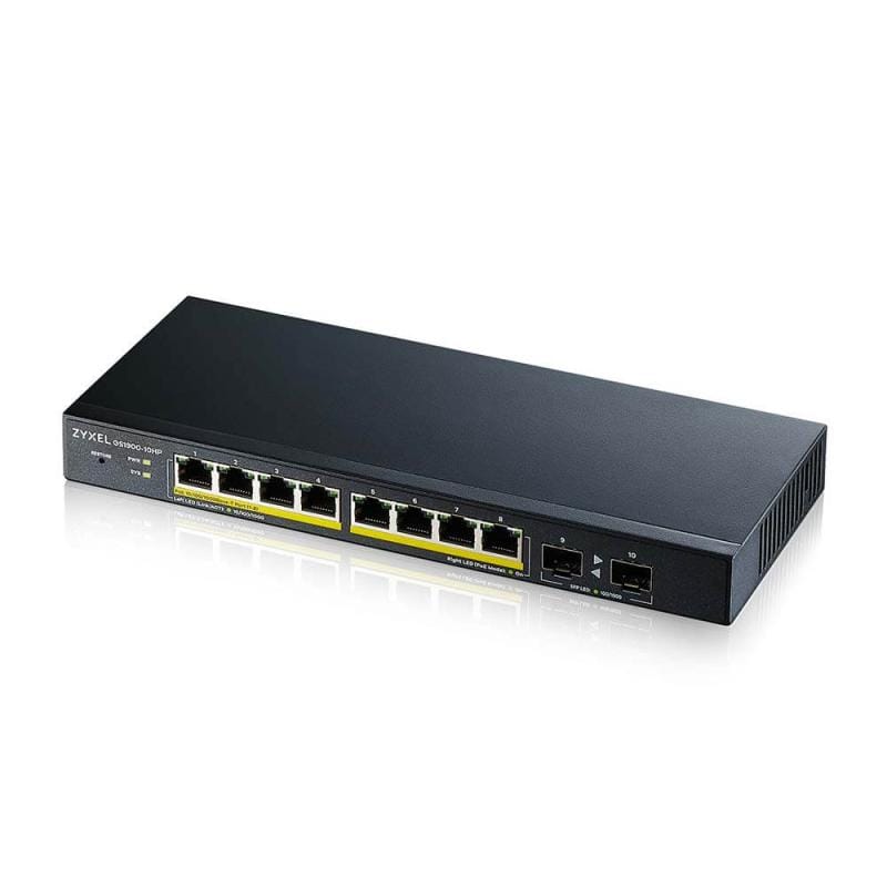 Switch ZYXEL GS1900-10HP 8 Porturi Gigabit PoE Smart Managed
