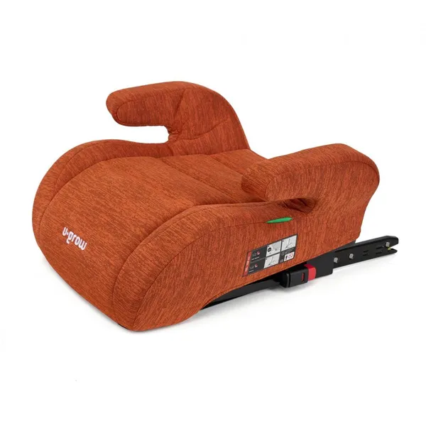 Înălțător auto U-GROW 125-150 cm R129 ISOFIX Cărămiziu