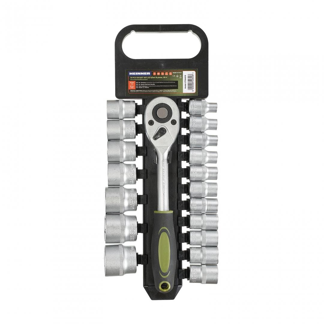 Trusă chei HEINNER 19 piese 1/2" CR-V CTSM019