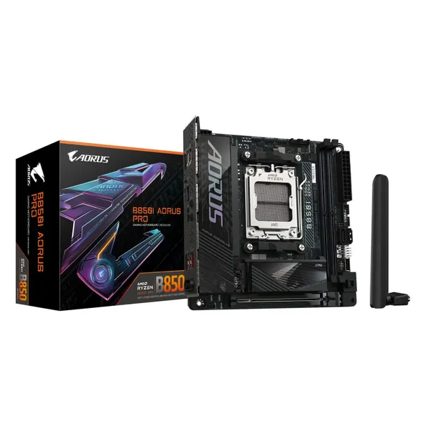 Placă de bază GIGABYTE B850I AORUS PRO AM5 mini-ITX