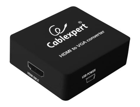 Adaptor Video GEMBIRD HDMI-VGA cu Audio Negru DSC-HDMI-VGA-001
