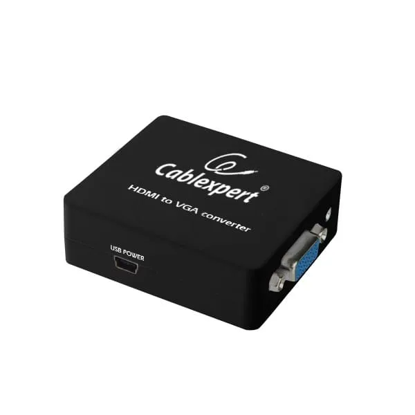 Adaptor Video GEMBIRD HDMI-VGA cu Audio Negru DSC-HDMI-VGA-001 - imagine 2