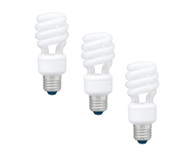 Set 3 becuri Fluorescent PANASONIC EFD14E27HD3E-3 14W E27 Alb Cald Spirala